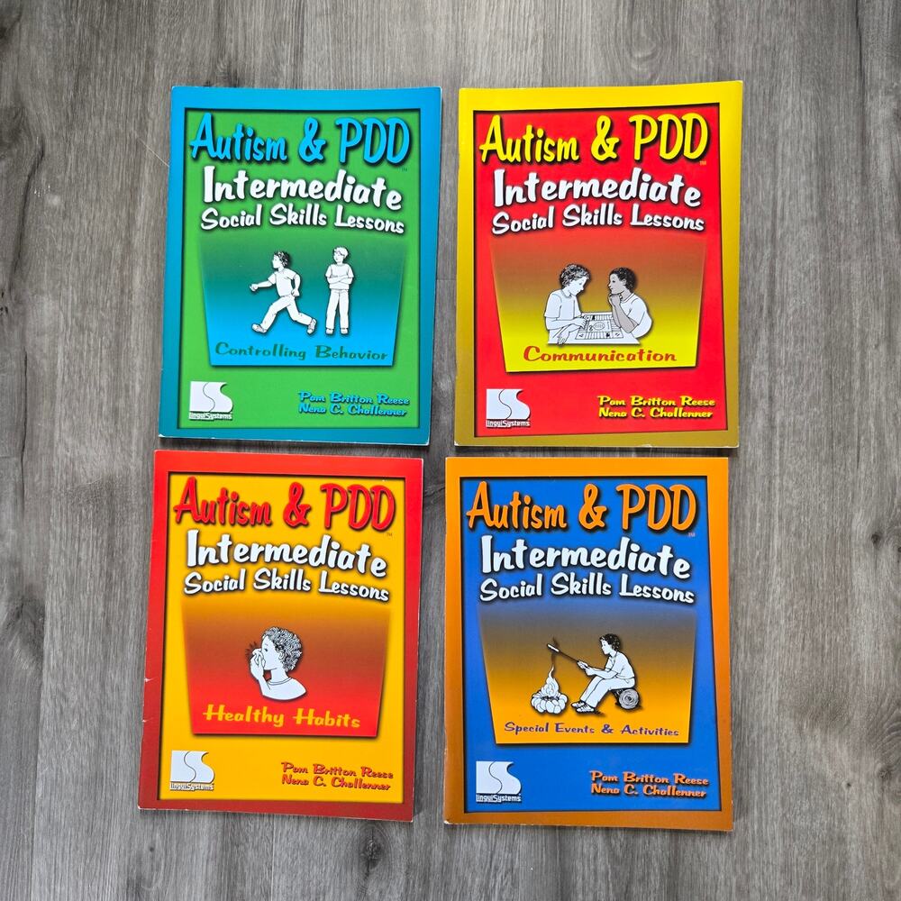 Autism & PPD Social Skills Lessons Parent Guide Activity Book Reese Challenner